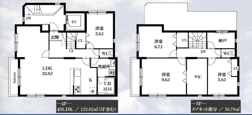 シャッツクヴェレ(4SLDK/4階)の間取り写真