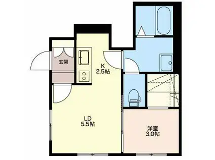 コート・クレイン(1LDK/1階)の間取り写真