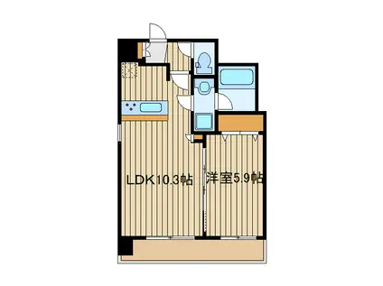 BELLAVITA高野台(1LDK/4階)の間取り写真