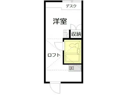 早稲田ステューデンス(ワンルーム/1階)の間取り写真