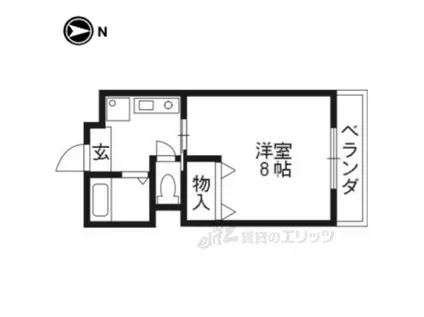 ベルコート94(1K/4階)の間取り写真