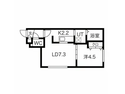 PREMIERE KOTONI(1LDK/3階)の間取り写真