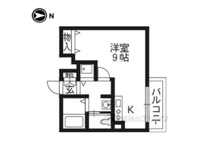 CASAGRAN洛西(ワンルーム/5階)の間取り写真