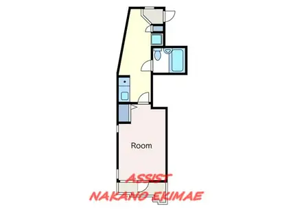 カーサ中野中央(1K/2階)の間取り写真