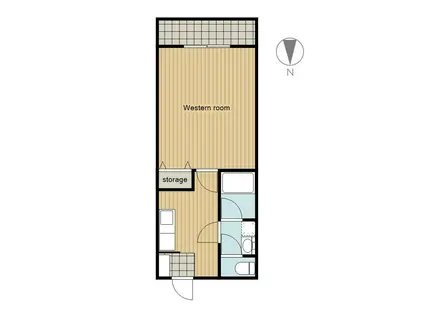 CORIN羽田(1K/6階)の間取り写真