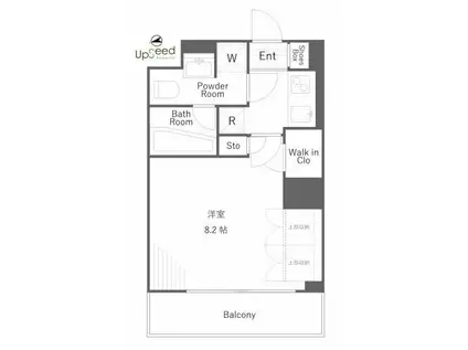 AXAS東新宿アジールコート(1K/14階)の間取り写真