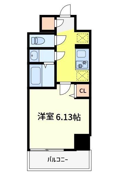 BELLE COULEUR(1K/6階)の間取り写真