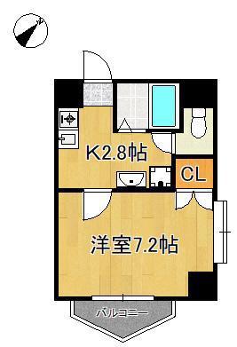 STY-1マンション(1K/3階)の間取り写真