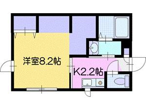 パルメゾン文京台東町(1K/1階)の間取り写真
