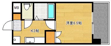 NEWS壱番館(1K/8階)の間取り写真