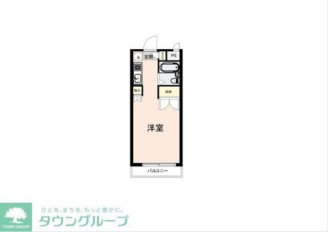シティホームズ壱里山(ワンルーム/1階)の間取り写真