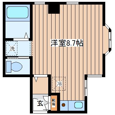 シクロモンブラン(ワンルーム/6階)の間取り写真