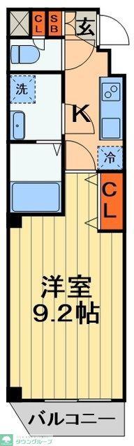 セレニテ ノブト(1K/5階)の間取り写真