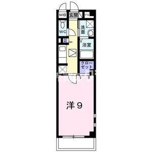 メゾンEMI(1K/1階)の間取り写真