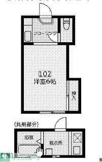ネオステージ大船(ワンルーム/1階)の間取り写真