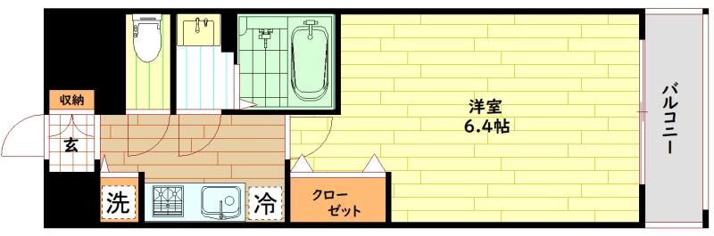 レオンコンフォート京橋(1K/11階)の間取り写真