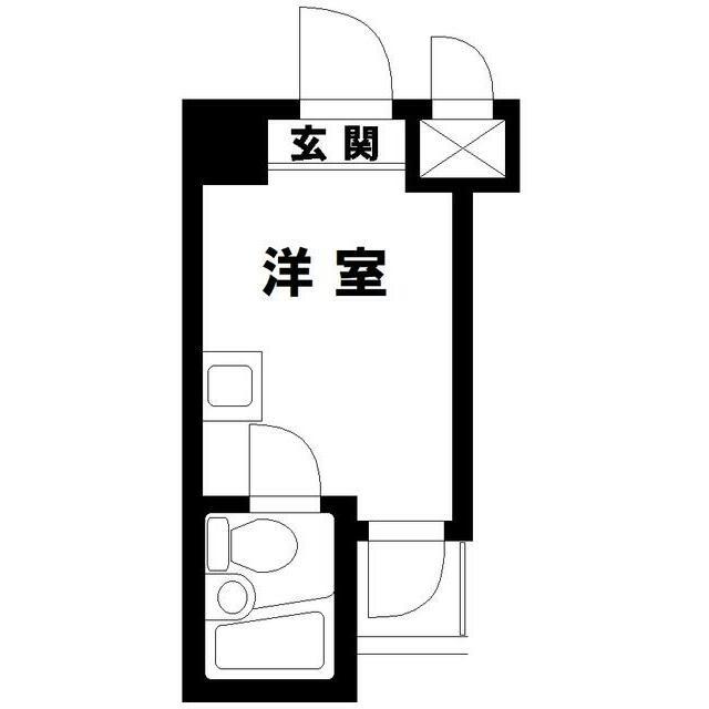 トップルーム品川第2(ワンルーム/9階)の間取り写真