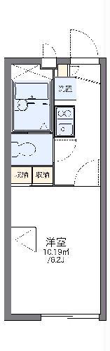 レオパレス飛鳥(1K/2階)の間取り写真