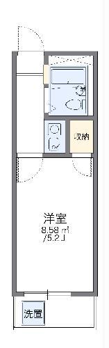 レオパレス北新宿(1K/2階)の間取り写真