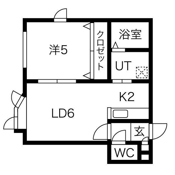 LEESPACE31(1LDK/3階)の間取り写真