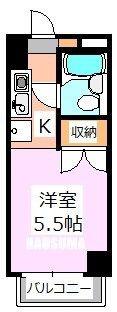 メゾンディエール(ワンルーム/3階)の間取り写真