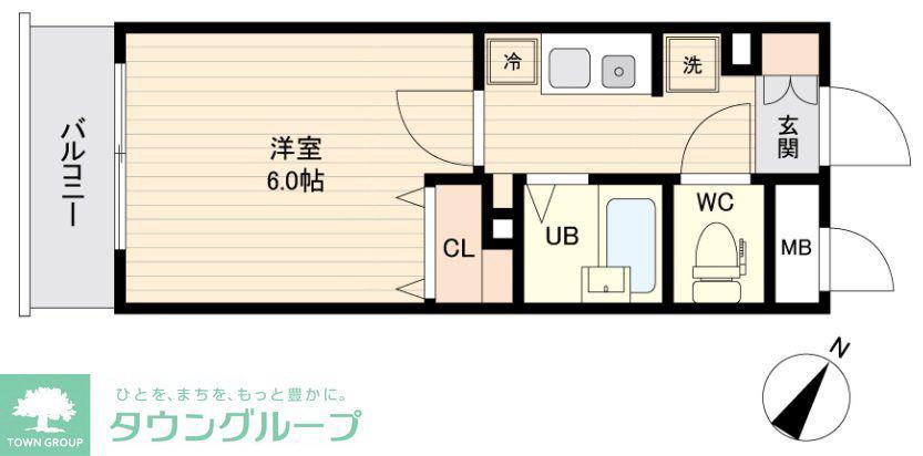 エシッド行徳駅前(1K/3階)の間取り写真