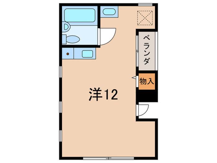 レファインド芦屋III(ワンルーム/3階)の間取り写真
