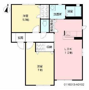メゾンドコンフォール(2LDK/1階)の間取り写真