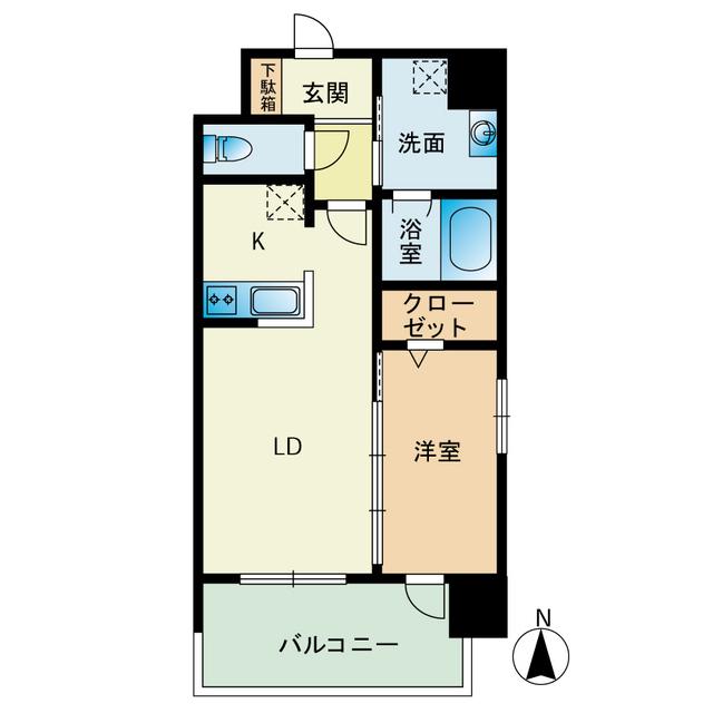 マジェスティ赤坂(1LDK/2階)の間取り写真