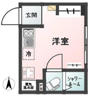GLANZ目白II(ワンルーム/1階)の間取り写真