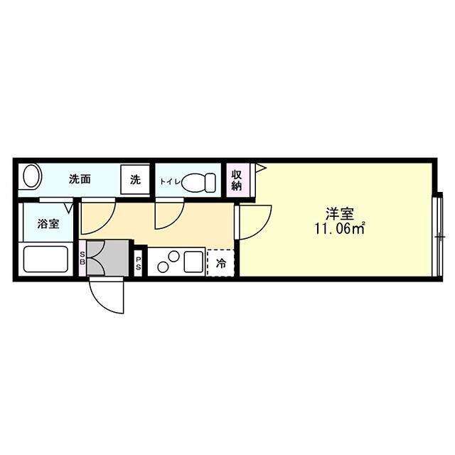 LUMIERE HATOGAYA(1K/3階)の間取り写真