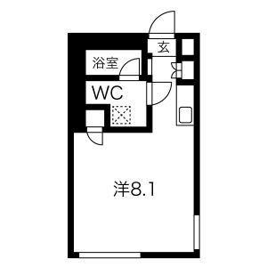 LUDENS東新町(ワンルーム/5階)の間取り写真