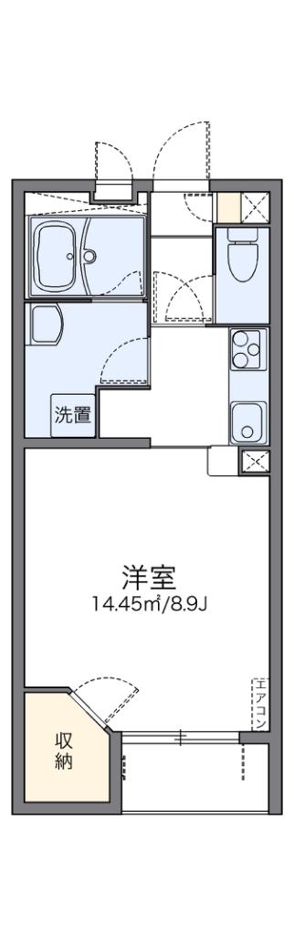 レオネクストスマイル(1K/2階)の間取り写真