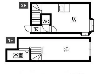 ソル・ドムス文京台(1LDK/2階)の間取り写真