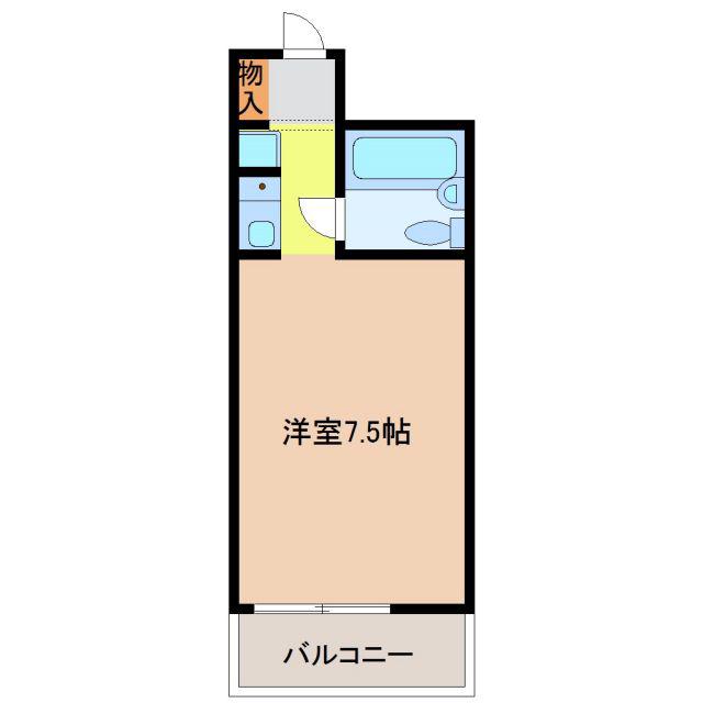 第28プロスパー上社(ワンルーム/4階)の間取り写真