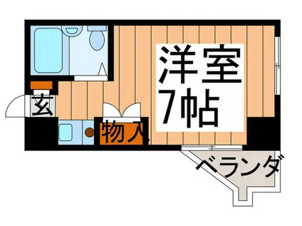 地下鉄千日前線 桜川駅(大阪) 徒歩5分 8階建 築34年(ワンルーム/4階)の間取り写真