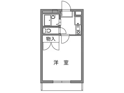 メゾン西寺尾I(1K/3階)の間取り写真