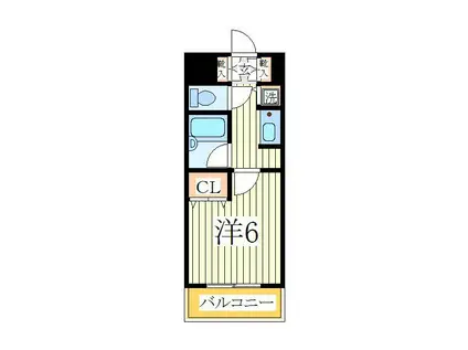 ソレイユ天王台(1K/3階)の間取り写真