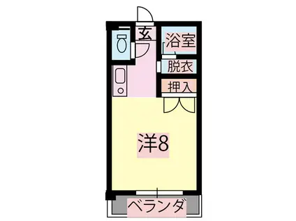 マルサビル(ワンルーム/3階)の間取り写真