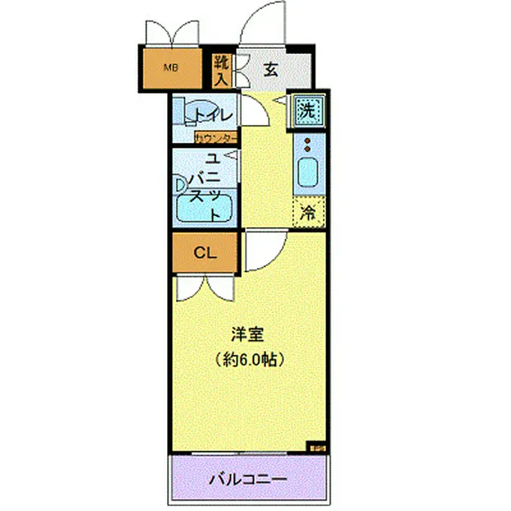 メインステージ麻布十番II 3階階 間取り