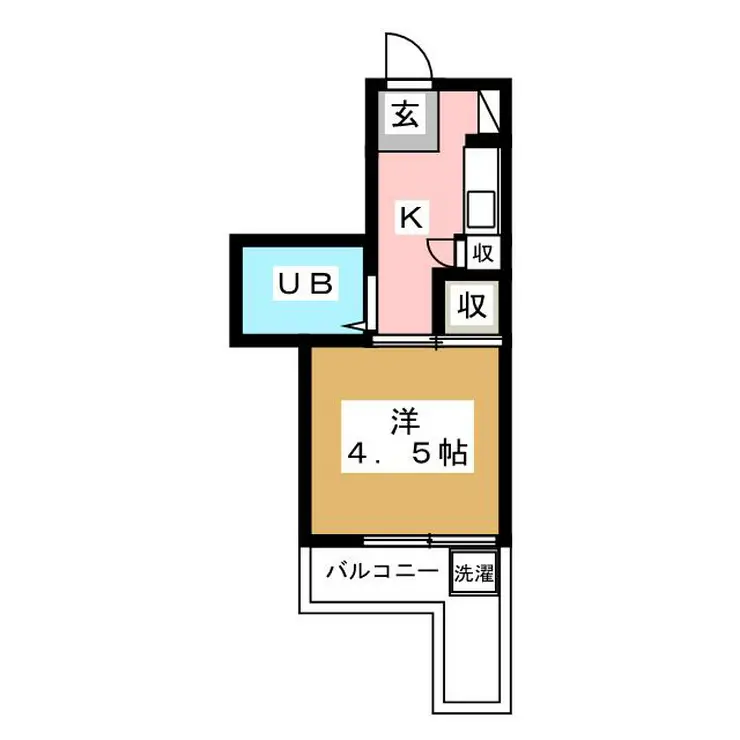 サンゼル田柄3 1階階 間取り