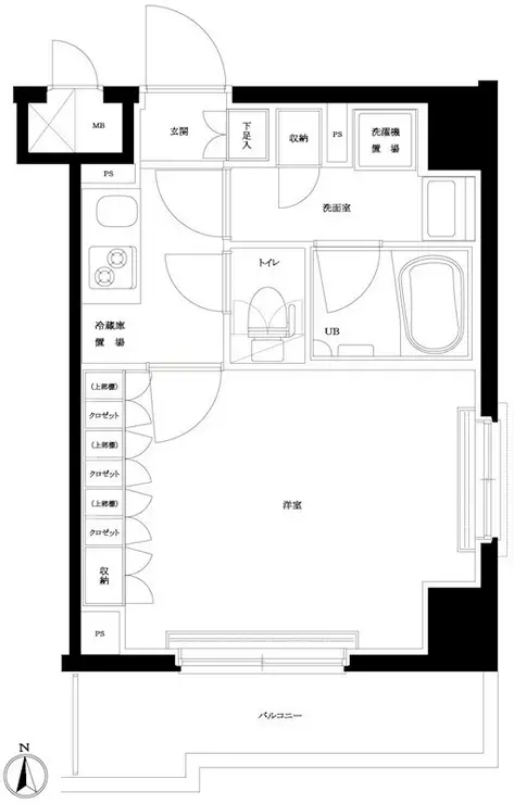 ルーブル武蔵小杉伍番館 7階階 間取り