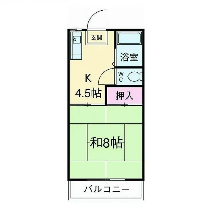ファミーユミカミ 2階階 間取り