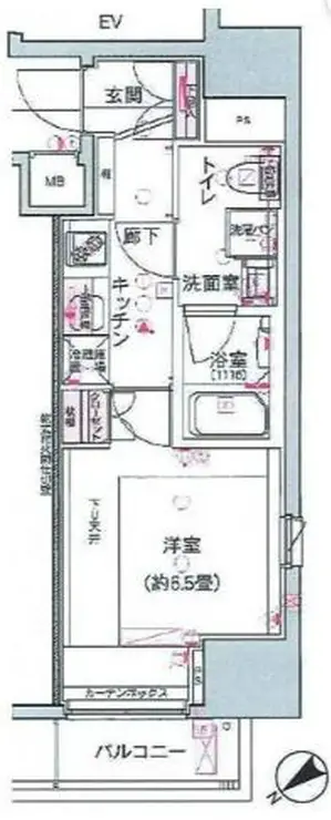 DUARES愛宕虎ノ門 6階階 間取り