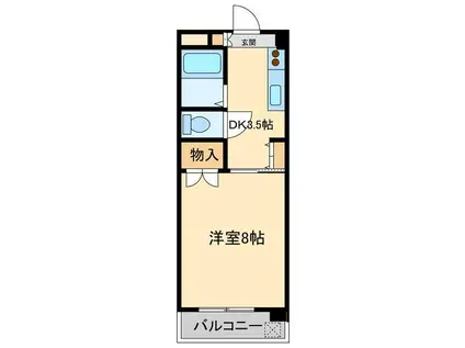 アーバンコート徳常(1K/4階)の間取り写真