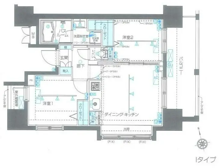 ZOOM品川南 12階階 間取り