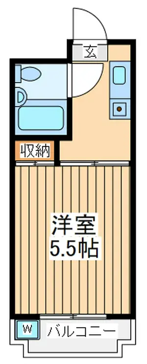 ベルサイユ川崎 2階階 間取り