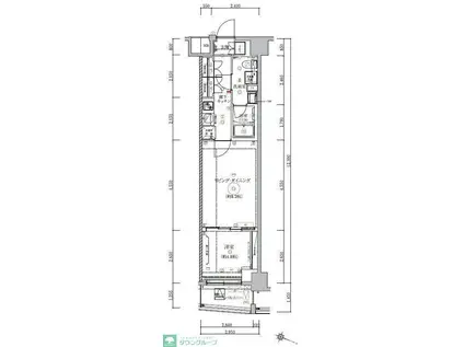 WEAVE BASE -ITABASHI HONCHO(1LDK/3階)の間取り写真