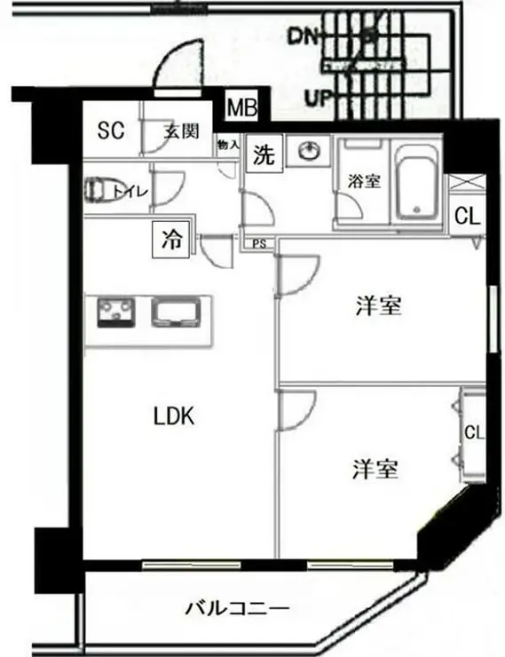 アイル両国弐番館 8階階 間取り