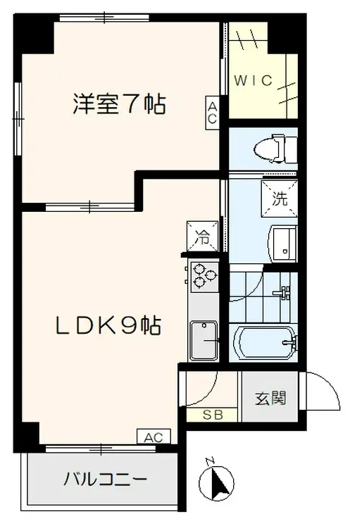 ワセダハウス 6階階 間取り